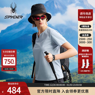 SPYDER蜘蛛夏季 T恤25CS446W 女子HIKING户外徒步防晒休闲运动短袖
