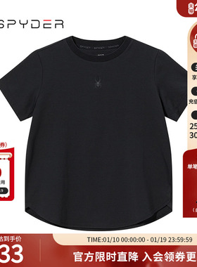 SPYDER蜘蛛春夏女子URBAN LIFE休闲运动舒适短袖圆领T恤24CS414W