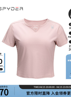 SPYDER蜘蛛春夏女子TRAINING透气户外休闲运动短袖T恤24CS428W