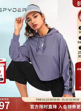 SPYDER蜘蛛女子连帽短款抽绳356 STYLE卫衣23CS312W