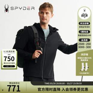 SPYDER蜘蛛秋冬男子MOUNTAIN 夹克外套24MF105M LIFE透气连帽长袖