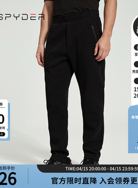 SPYDER蜘蛛春夏男子TRAINING宽松保暖休闲运动裤直筒长裤24MR513M