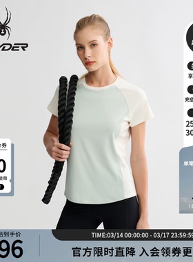 SPYDER春夏新品女子TRAINING休闲短袖运动T恤25CS424W