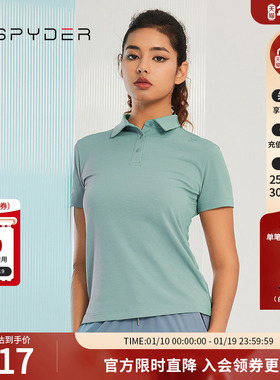SPYDER【golf系列】女子翻领简约开叉356 STYLEPOLO衫23MS440W