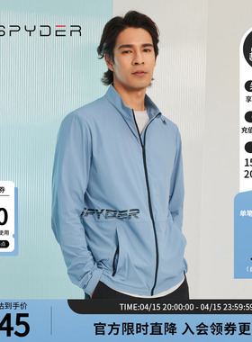 SPYDER蜘蛛秋冬男子TRAINING透气舒适运动拉链立领夹克23MR103M