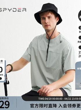 SPYDER蜘蛛春夏男子URBAN LIFE透气户外休闲运动短袖T恤24CS439M