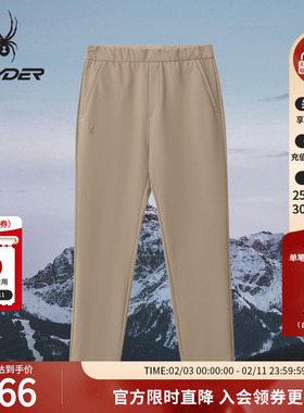 SPYDER蜘蛛春夏男子复合经编布保暖针织户外休闲长裤02PO26119KM