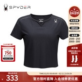 女子TRAINING透气户外休闲运动短袖 SPYDER夏季 新品 T恤24CS428W