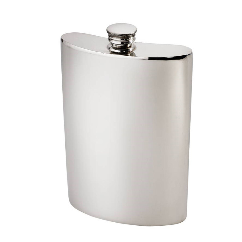 WENTWORTH 英国进口锡壶 光面酒壶 10盎司 手工锡器 便携随身旅行