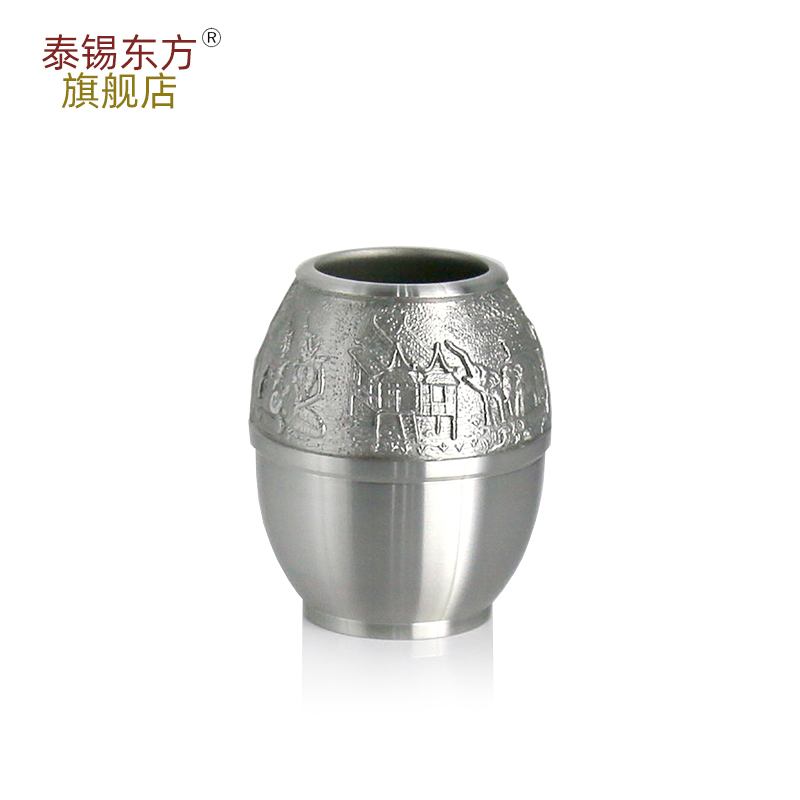 泰锡东方锡器 进口牙签筒罐 简约创意个性轻奢商务工艺礼品TPP1
