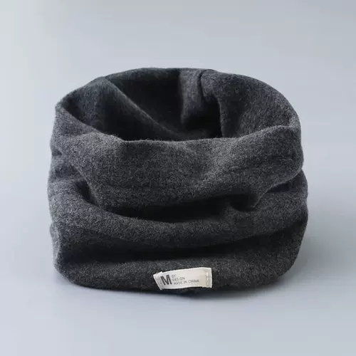 Детский бархатный шарф, демисезонный осенний удерживающий тепло ветрозащитный шарф-платок для мальчиков для выхода на улицу, увеличенная толщина