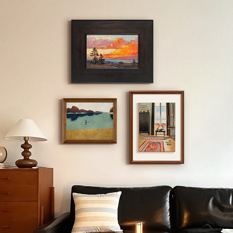 《艺境拾光》客厅沙发法式中古风2025新款餐厅墙壁画艺术组合挂画,家居饰品,现代装饰画,淘宝优惠券,粉丝福利购,淘宝优惠卷