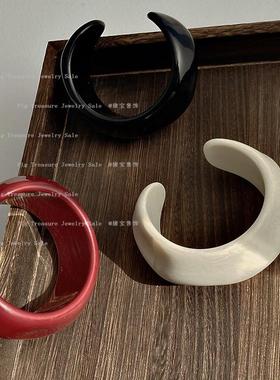 几何不规则滴油亚克力开口手镯个性ins小众独特时尚气质手环手饰