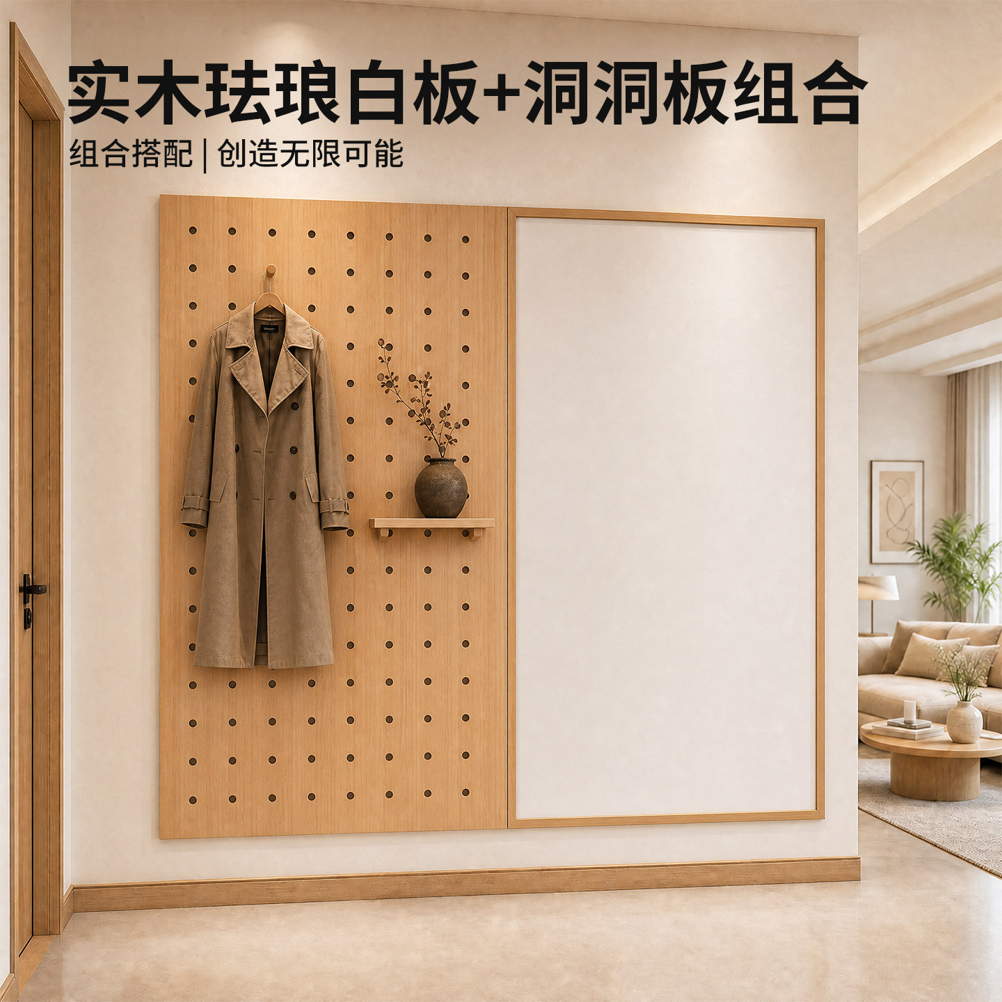 【全国上门安装】洞洞板+白板