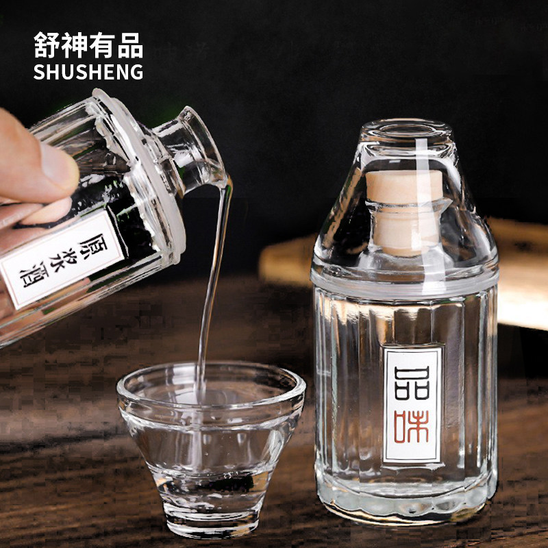 舒神家用泡酒一瓶一杯高透感酒瓶图片