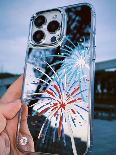 新年烟花绽放镜面vivo系列手机壳