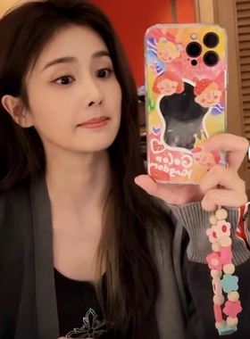 白鹿易梦玲同款镜面vivoy76s手机壳y74s女y73s挂链Y50补妆镜y55s卡通y54SY52s硅胶y31s全包y33s新潮Y32套y53
