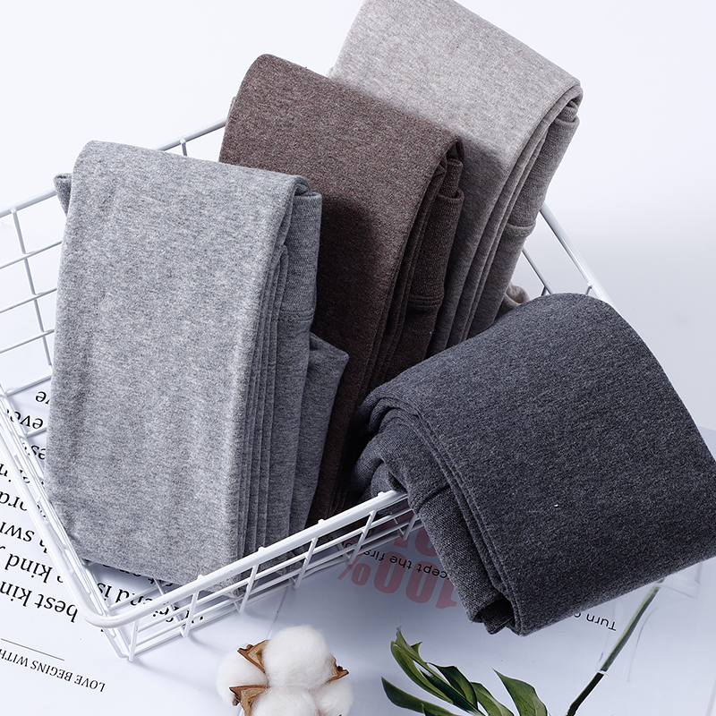 棉打底裤女春秋外穿薄款连裤袜无缝踩脚薄绒冬加绒加厚九分紧身裤