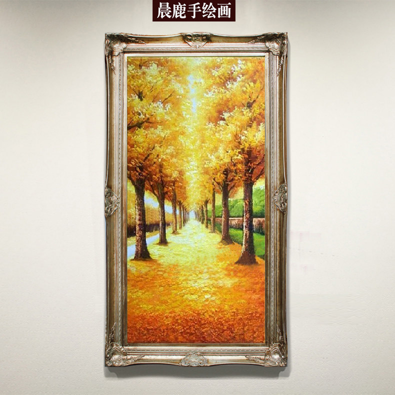 欧式手绘油画手工风景画客厅过道墙面挂画黄金大道厚油玄关装饰画在类目 家居饰品, 装饰画, 油画中 - 来自Buy2taobao.com提供专业的淘宝代购服务