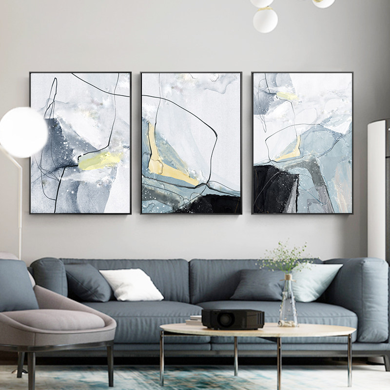 现代简约客厅沙发背景墙装饰画抽象大气百搭家庭软装壁挂画免打孔