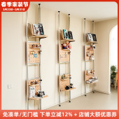 木工小舅免打孔顶天立地洞洞板屏风定制铝型材隔断置物衣帽收纳架