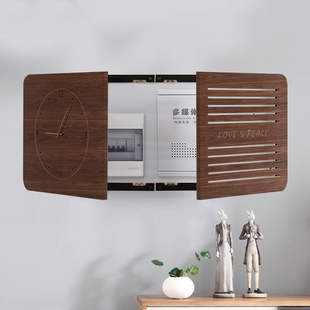 木工小舅 强弱电箱一体组合双开门 电表箱装饰画装饰遮挡箱大尺寸