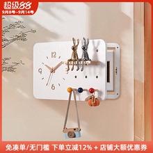 木工小舅 洞洞板电表箱盒遮挡时钟挂画  强配电箱盖板挂钟装饰画