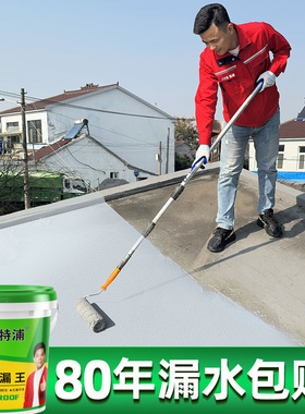 沃特浦屋顶防水补漏王楼顶漏雨大面积补漏材料平房顶防水涂料胶泥