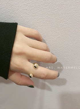 高级感冷淡风蹦迪戒指u型气质款