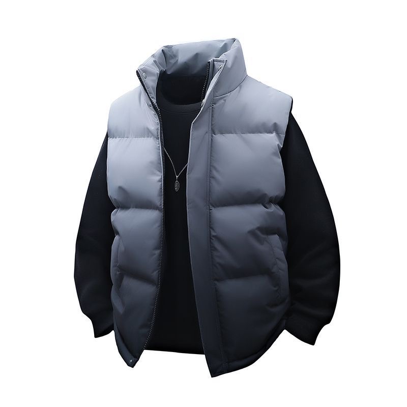 渐变+加厚+冬季+保暖+加棉+马甲