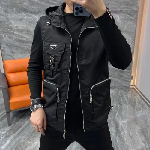 潮牌工装马甲男韩版百搭