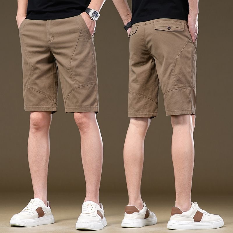 五分裤+直筒+潮流+透气+休闲百搭