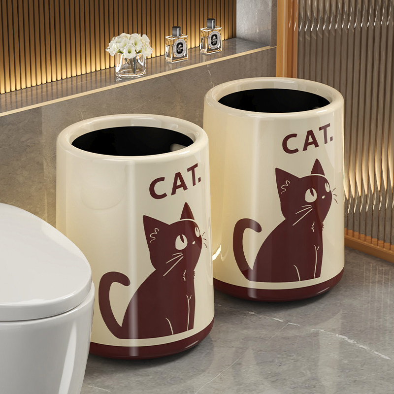 垃圾桶复古高颜值客厅卧室轻奢厨房大容量家用双层卫生间纸篓新款,家庭/个人清洁工具,垃圾桶,淘宝优惠券,粉丝福利购,淘宝优惠卷