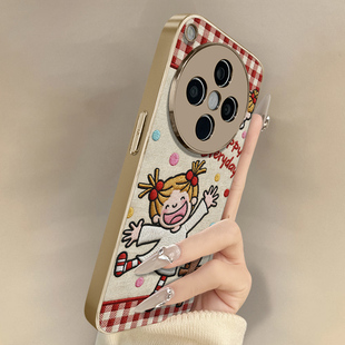 女孩每天开心适用于oppofindx9手机壳findx9pro新款 x8s卡通x7ultra可爱小羊皮x6网红x5好看a97男女A6高级支架