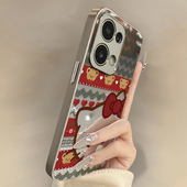 爱心kt猫适用于opporeno15手机壳15pro新款 14pro镜面13pro网红12可爱女11支架10pro防摔9全包A6高级a5保护套