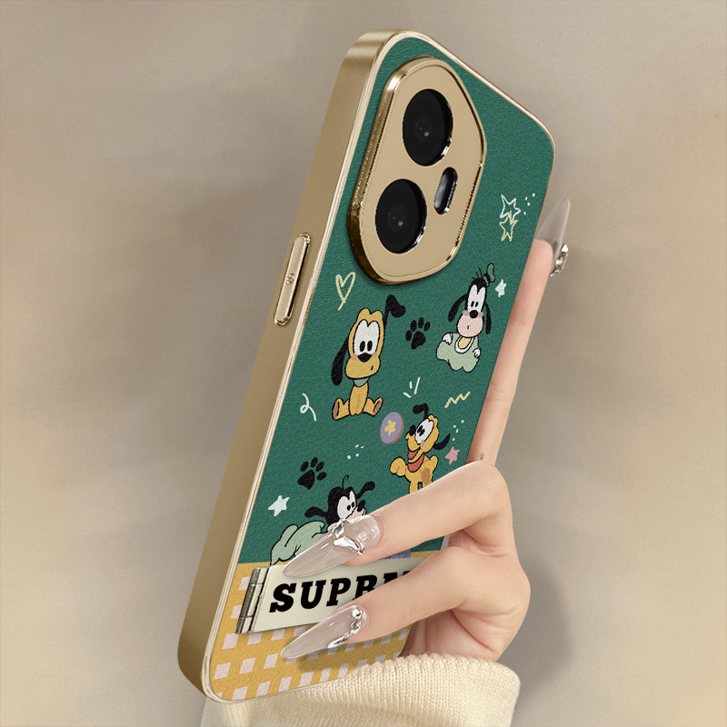 浙皇适用于荣耀400手机壳300新款200创意100pro防摔70支架60se网红50小羊皮80男女90gt可爱POWER动漫格纹高飞