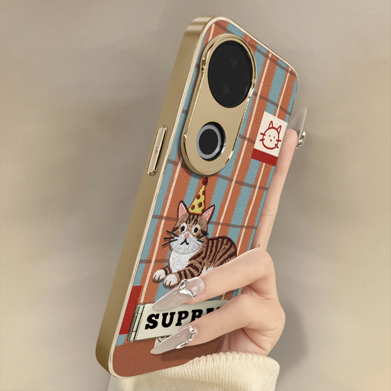 浙皇适用于vivos30手机壳s20pro新款s18e秋冬s17t网红15e可爱12支架s19创意s16防摔羊皮男女卡通s10条纹猫咪