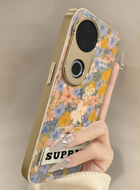 浙皇适用vivoS20Pro手机壳S19高级网红S18eS17t新款S16可爱女S15Pro电镀S12小羊皮S10全包防摔支架涂鸦菊花