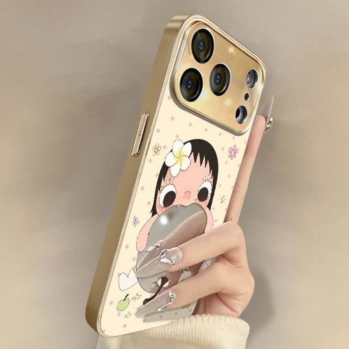 花朵小玉适用于苹果17手机壳iPhone17promax新款17Air可爱16plus爆款15好看14支架13镜面12高级小众超火女
