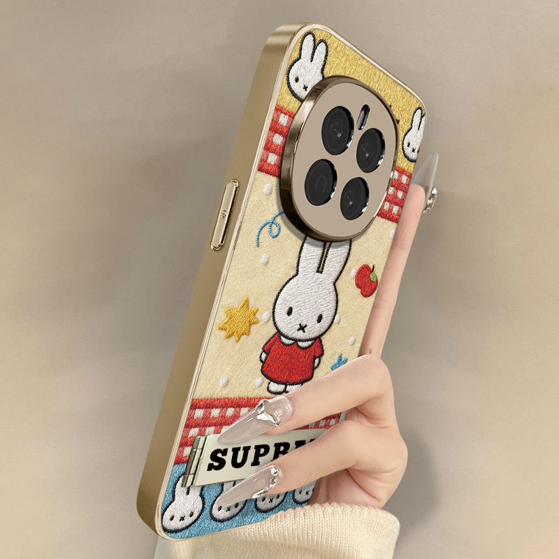 浙皇适用于荣耀Magic8手机壳magic7新款6pro卡通小众x60i可爱女高级x50gt支架40全包防摔小羊皮GTPro格子兔子