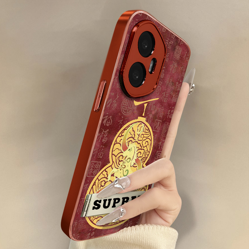 马年葫芦适用于荣耀400手机壳300新款200文字100pro网红90gt国风80女高级70支架60全包POWER防摔小羊皮保护套