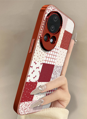 拼接格纹适用于华为nova15手机壳nova15pro新款15ultra创意14艺术小羊皮13网红12se好看11男女10高级防摔支架