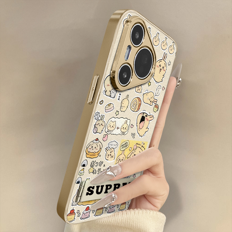 浙皇适用于华为pura80手机壳新款70ultra高级p60art全包p50e防摔p40支架创意秋冬小羊皮女款p30pro满屏乌萨奇