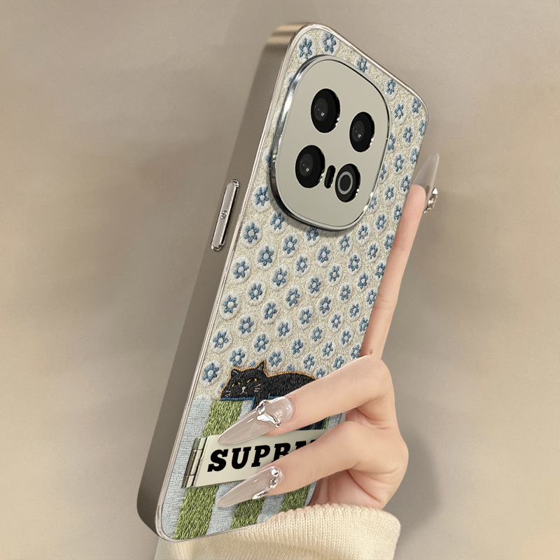 浙皇适用于vivoiqoo13手机壳12新款11卡通neo10可爱9女高级8支架7全包6防摔z10turbo小羊皮z9x花色拼接懒猫