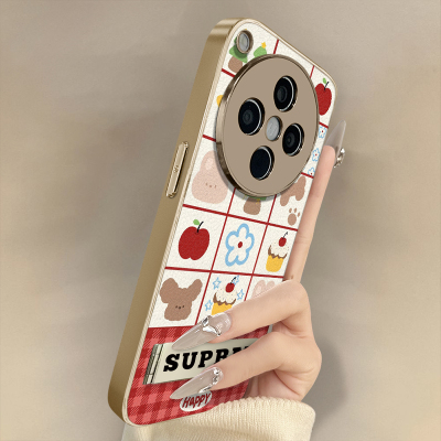 浙皇适用于oppofindx8手机壳x7ultra新款x6pro秋冬x5网红a97可爱a93s支架a72创意57防摔羊皮女a2格子花朵小熊
