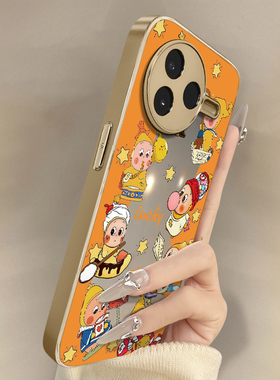 划船星星人适用于红米k90手机壳k90promax新款k80卡通k70网红可爱k60女50高级note15r支架14电镀镜面13保护套