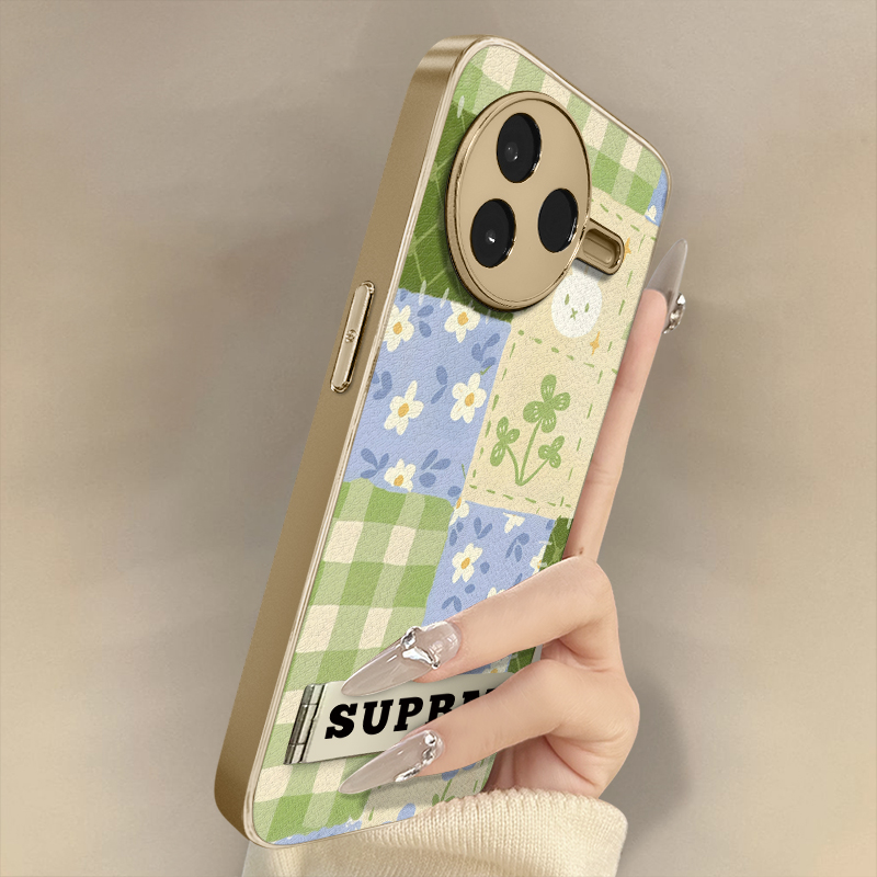 浙皇适用于红米k80手机壳k70e新款k60ultra网红k50小羊皮note14防摔全包13支架可爱女秋冬创意12pro碎花萌兔