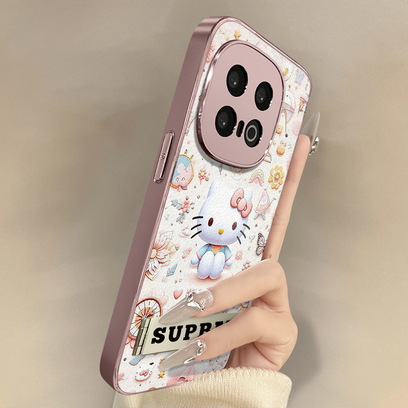 堆坐kt猫适用于vivoiqoo13手机壳12新款11卡通neo10网红9可爱女高级8支架7全包6防摔z10turbo小羊皮z9x保护套