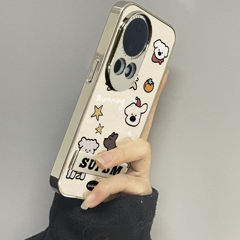毛衣小狗适用华为nova13手机壳12ultra创意11se新款10pro高级感9可爱8女款电镀小羊皮7支架6全包5防摔保护套