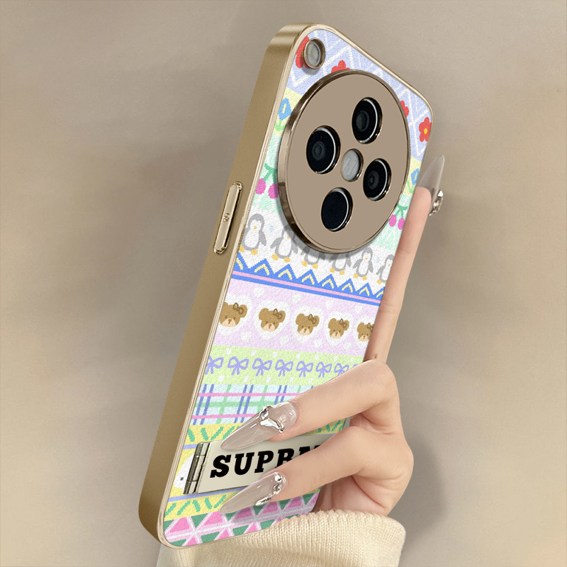 浙皇适用于oppofindx8手机壳x7ultra新款x6pro高级x5可爱a97男女a93s创意a72防摔a57支架羊皮卡通a2企鹅小熊